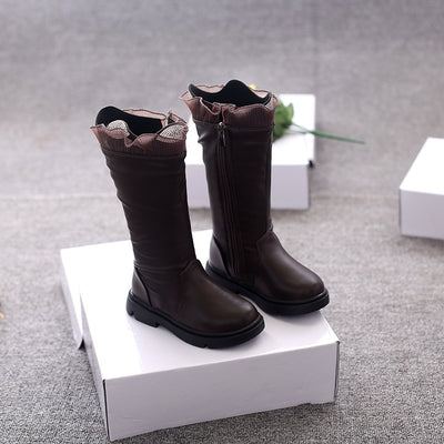 Botas Infantiles de Cuero con Forro de Algodón y Cachemira - Image 7