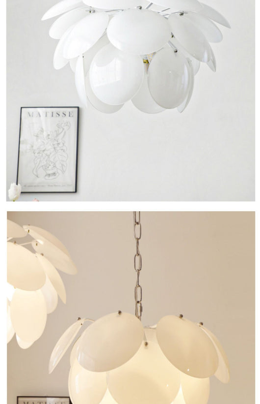 Lámpara de Techo Minimalista en Vidrio Estilo Francés - Image 15