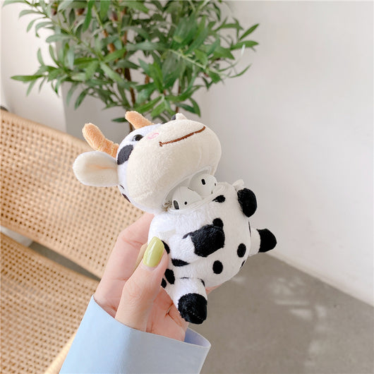 Funda Protectora para Audífonos Bluetooth con Diseño de Vaca Kawaii - Image 12