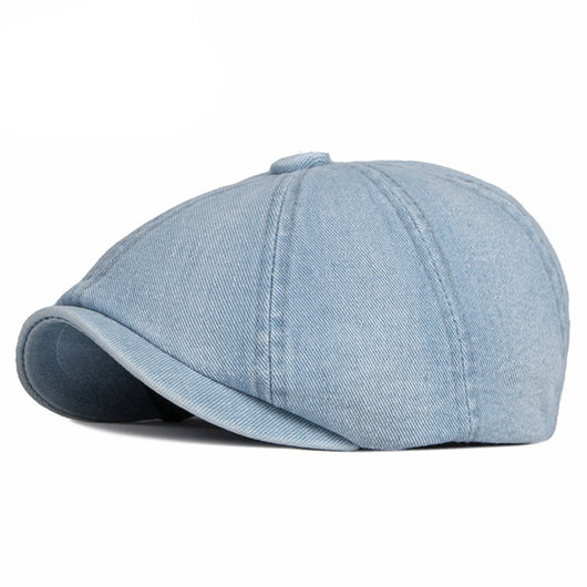 Boina Octagonal Denim Lavado Primavera Otoño - Image 6