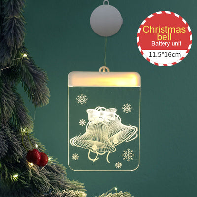 Luces Navideñas LED USB con Diseño 3D - Decoración Colgante con Renos y Campanas - Image 20