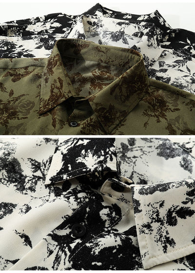 Camisa Manga Larga Ice Silk Estampada para Hombre - Image 15