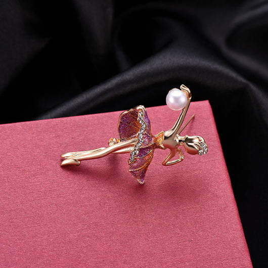Broche Bailarina de Aleación con Diamantes - Diseño Creativo y Elegante - Image 16