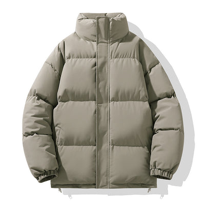 Abrigo Acolchado de Cuello Alto para Parejas - Diseño Minimalista - Image 15