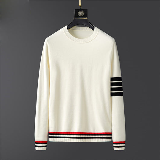 Suéter Grueso de Cuello Redondo para Hombre - Largo Invierno - Image 3