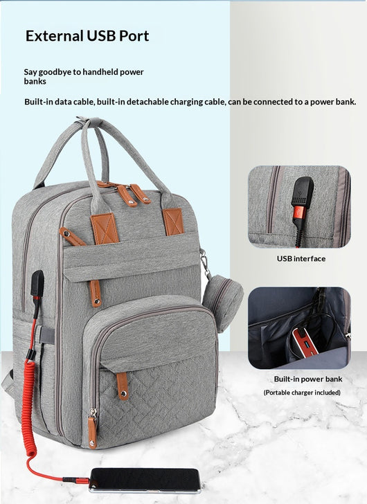 Bolsa Organizadora para Carrito con Carga USB y Compartimentos Secos y Húmedos - Image 35