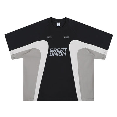 Camiseta de Cuello Redondo Estilo Retro Racing Club con Parches para Hombre - Image 6