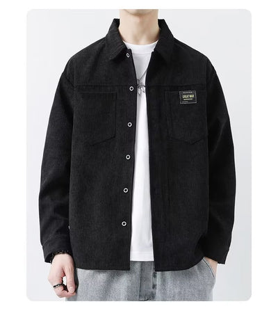 Chaqueta de Pana para Hombre - Camisa Casual de Manga Larga - Image 12