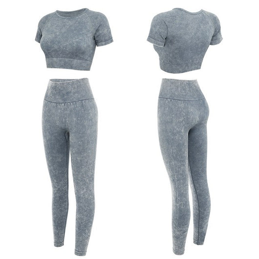 Conjunto Deportivo Yoga Mujer Seamless - Pantalón y Top Fashion - Image 27