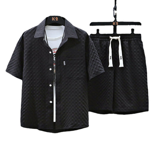 Conjunto de Camisa y Pantalón Ice Silk para Hombre - Image 10