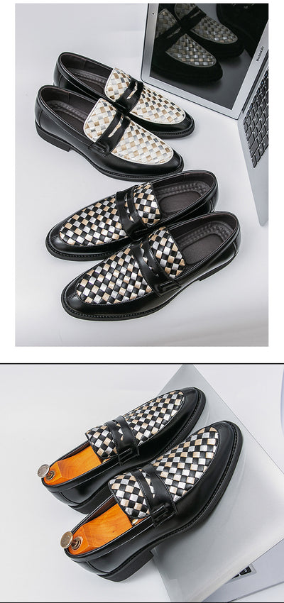 Zapatos de Cuero Casual con Punta Afilada para Hombre - Image 11