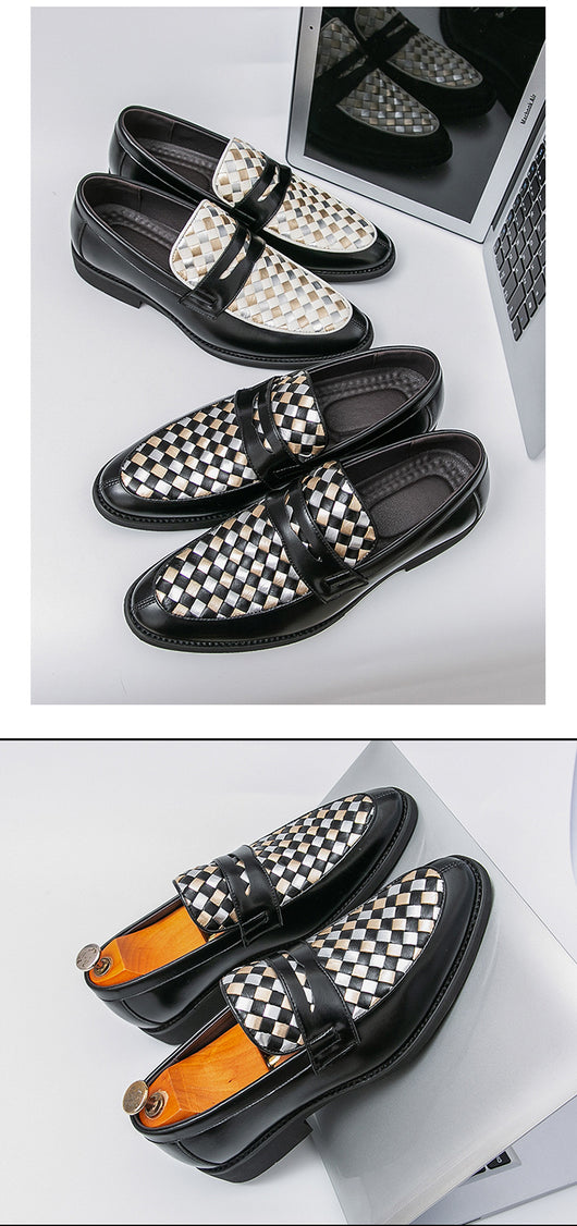 Zapatos de Cuero Casual con Punta Afilada para Hombre - Image 11
