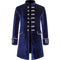 Abrigo Uniforme Steampunk Terciopelo Cuello Alto para Hombre