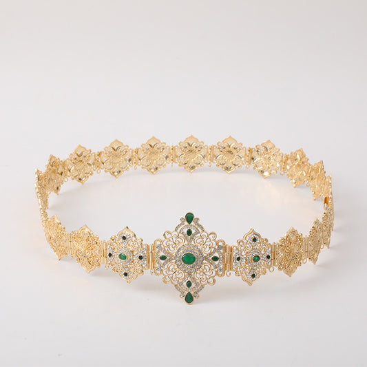 Cinturón Decorativo de Dama con Diseño Calado para Bodas