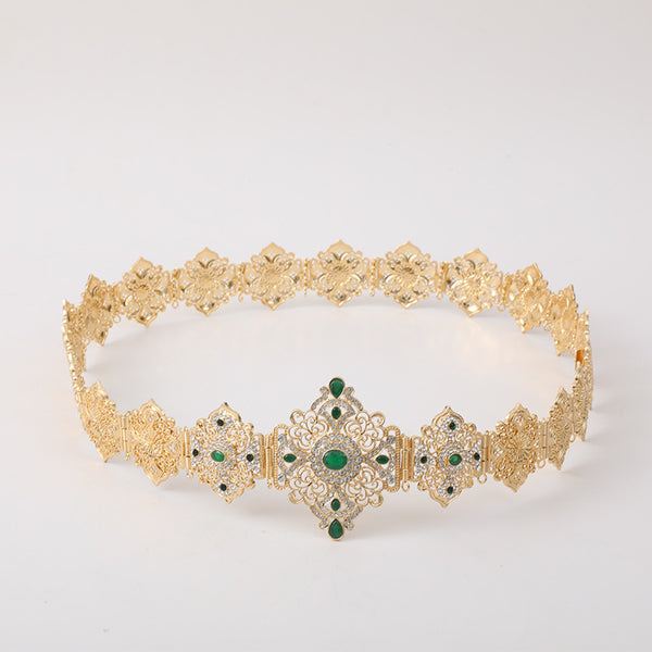 Cinturón Decorativo de Dama con Diseño Calado para Bodas
