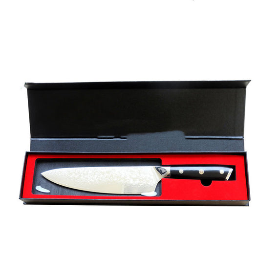 Cuchillo de Chef Damasco 8 Pulgadas - Diseño Patrón Roto con Mango Ergonómico