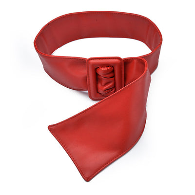 Cinturón Ancho Decorativo para Mujer con Hebilla de Cuero y Bolsa - Image 10