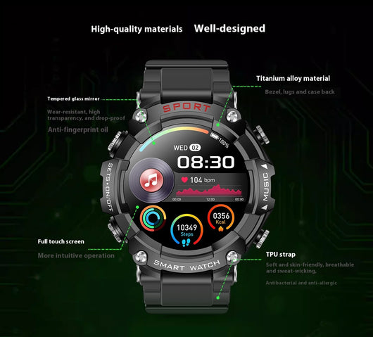 Reloj Inteligente T96 con Reproductor MP3, Auriculares Inalámbricos y Función 3 en 1 - Image 25