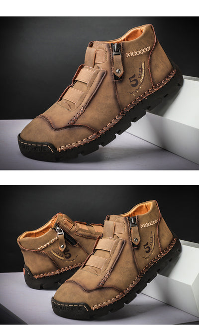 Zapatos Casuales de Cuero Estilo Británico - Diseño Moderno Punta Redonda - Image 8