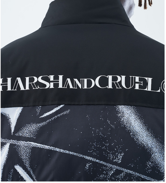 Chaqueta de Algodón Grueso con Cuello Alto y Etiqueta 3D Personalizada - Image 13