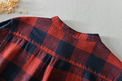 Camisa Cuadros Casual de Manga 3/4 para Hombre - Image 8