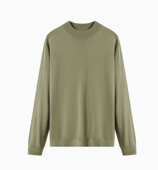 Suéter Slim Fit de Lana Merino para Commute Diario - Image 16