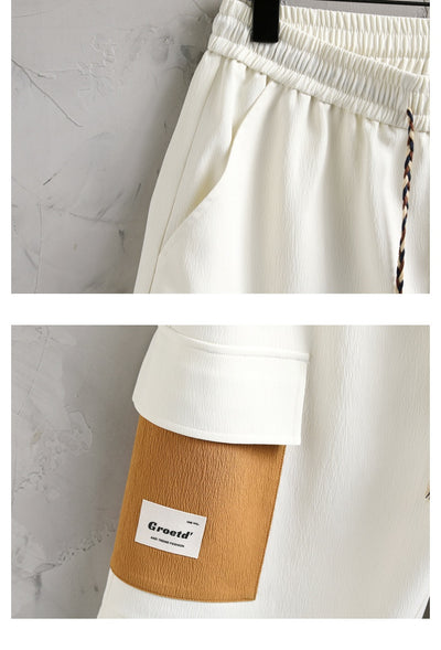 Conjunto de Traje Estilo Chino para Hombre - Camisa Manga Corta y Shorts Verano - Image 15