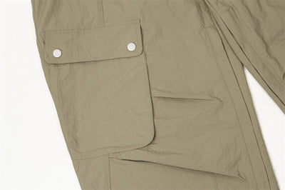 Pantalones Cargo Overol con Cordón Ajustable - Estilo Urbano Holgado para Hombre - Image 20