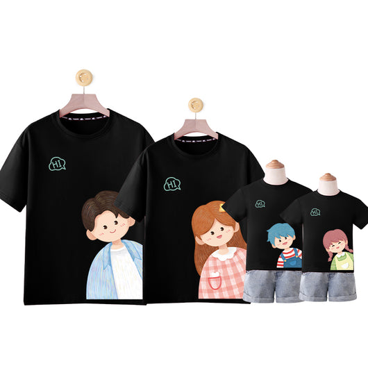 Playera de Algodón con Diseño Cartoon para Niños y Adultos - Image 13