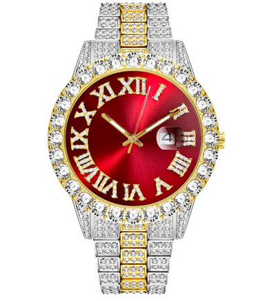 Reloj Dorado Impermeable para Hombre con Numerales Romanos - Image 12