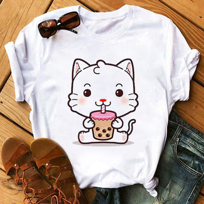 Playera Estampado Té con Leche - Manga Corta para Mujer - Image 26