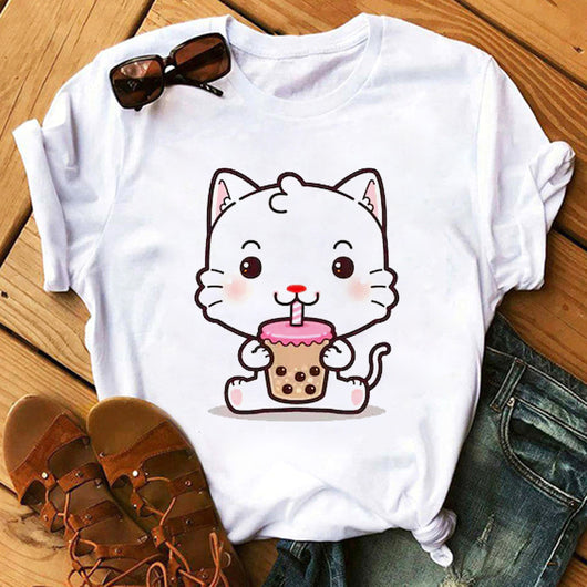 Playera Estampado Té con Leche - Manga Corta para Mujer - Image 26