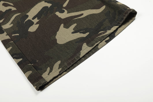 Pantalones de Trabajo Camuflaje Algodón Corte Recto para Hombre - Image 9