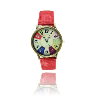 Reloj Denim Vintage Americano con Diseño Graffiti Harajuku - Image 6
