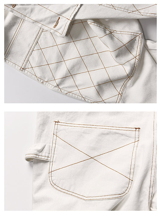 Mono de Trabajo Estilo Japonés con Tirantes y Múltiples Bolsillos - Image 18
