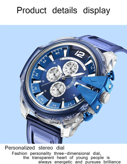 Reloj de Cuarzo Impermeable Unisex con Correa de Plástico - Image 19