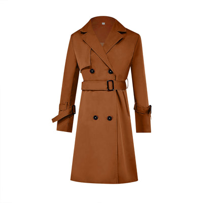 Abrigo Elegante Doble Fila Ajustado para Mujer - Image 23