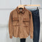 Chaqueta Camisa de Pana 100% Algodón para Hombre