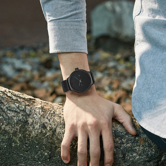 Reloj de Pulsera Casual para Hombre con Correa de Malla y Hebilla de Gancho - Image 14