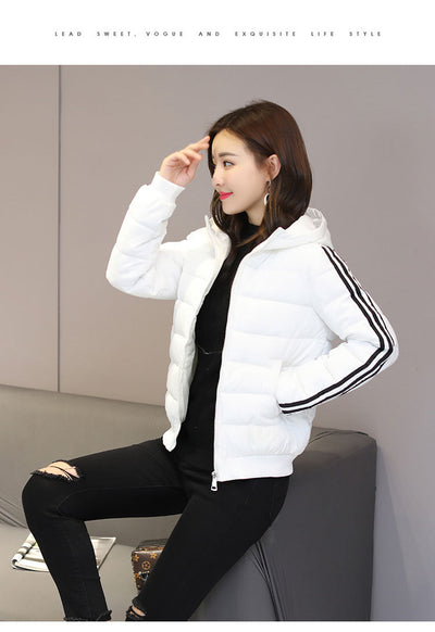 Chaqueta de Algodón Corta con Capucha - Abrigo Slim Fit para Invierno - Image 28