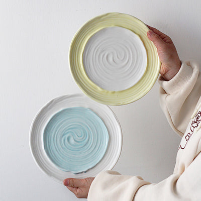 Pastel Decorativo Filete Macaron Pintado a Mano para Blogueros