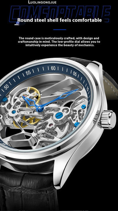 Reloj Mecánico Automático de Cristal Doble - Image 17