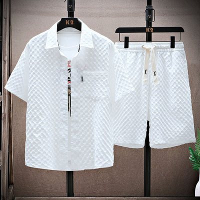 Conjunto de Camisa y Pantalón Ice Silk para Hombre