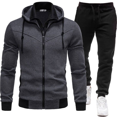 Conjunto Deportivo Patchwork: Chaqueta y Pantalón de Largo Casual - Image 8