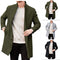 Abrigo de Lana Gruesa para Hombre - Otoño e Invierno