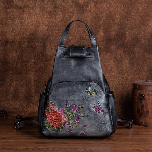 Bolsos de Cuero Genuino Estilo Retro con Acabado Rústico