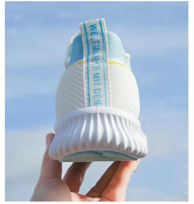 Zapatillas Deportivas Flyknit Blancas Transpirables - Malla Fresca para Verano - Image 14