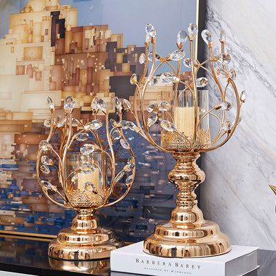 Portavelas Retro de Metal Lujo Ligero - Ornamento Decorativo - Image 5