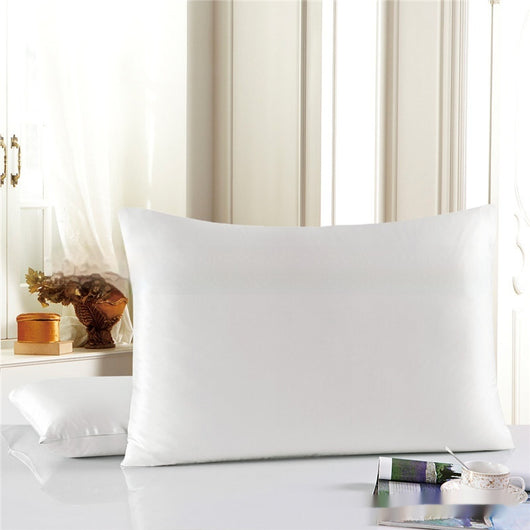Funda de Almohada Doble Cara de Seda Pura 19 M Color Sólido - Image 12