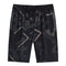 Shorts Deportivos Sueltos de Seda de Hielo con Estampado - Secado Rápido